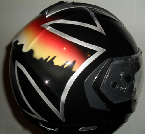 Casco Motorista vista lateral